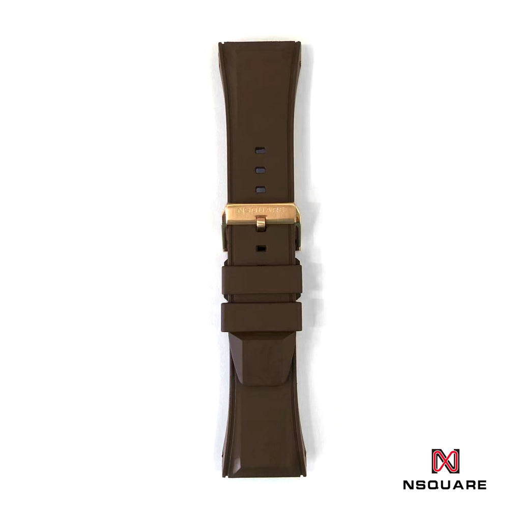 N25.1-BROWN RUBBER STRAP | N25.1-啡色橡膠錶帶