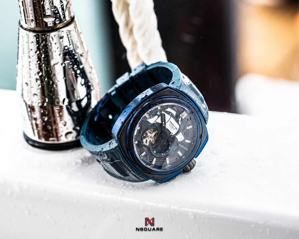 NSQUARE VOYAGER Automatic Watch -51mm N25.2 Blue/Black|NSQUARE 旅行者 自動表-51米 N25.2 藍色/黑色