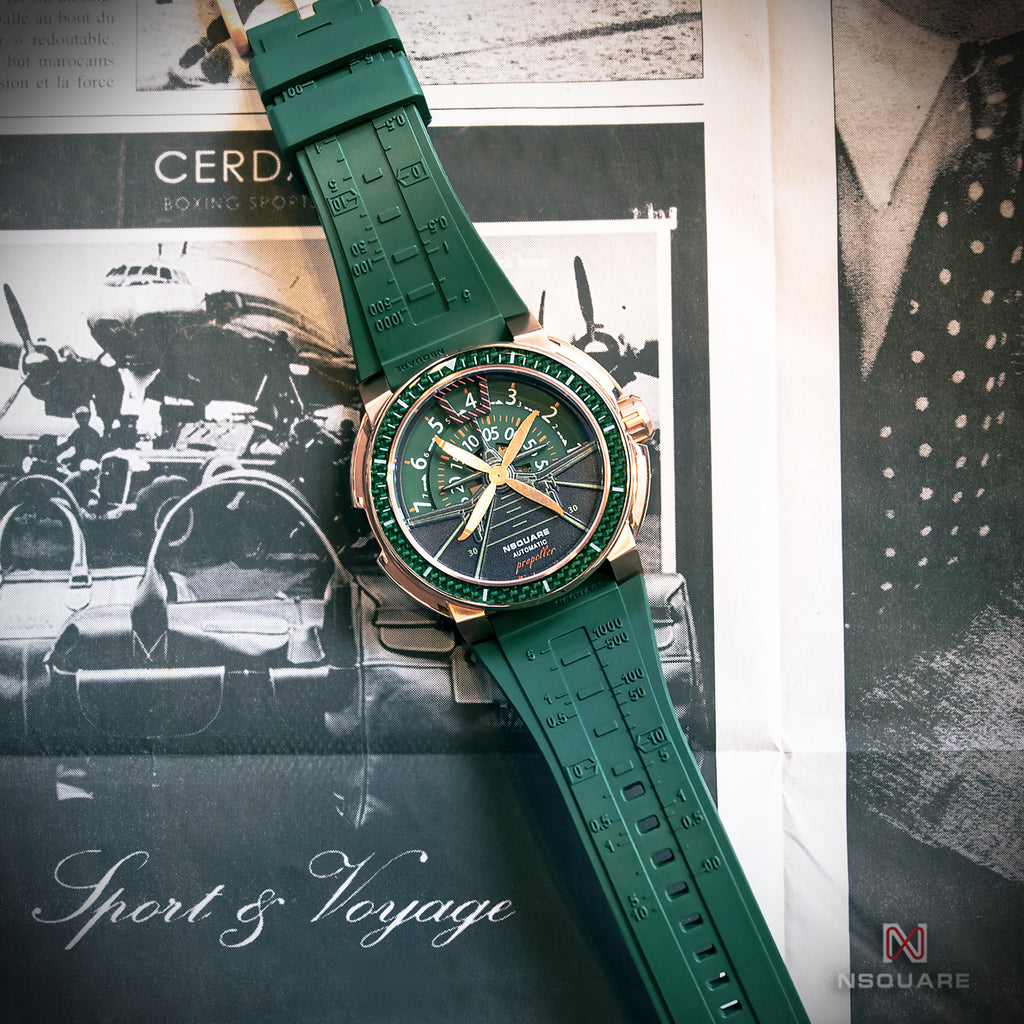 NSQUARE Propeller Automatic Watch - 48mm N26.6 Green|NSQUARE 螺旋槳表 自動表-48毫米 N26.6綠色