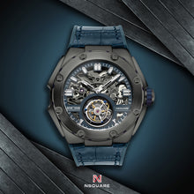 將圖片載入圖庫檢視器 NSQUARE NM01-TOURBILLON Watch - 46mm N35.5 Blue|NM01-陀飛輪 46毫米 N35.5藍色