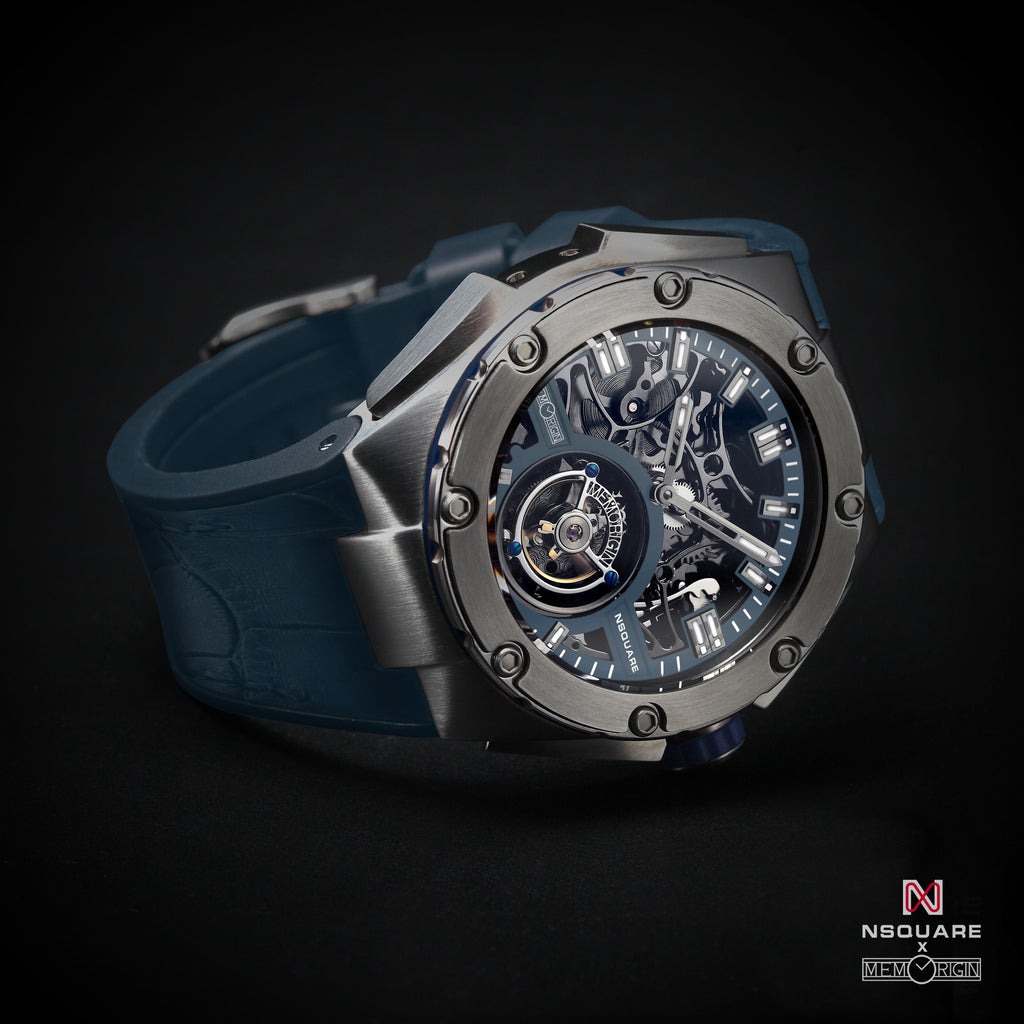 NSQUARE NM01-TOURBILLON Watch - 46mm N35.5 Blue|NM01-陀飛輪 46毫米 N35.5藍色