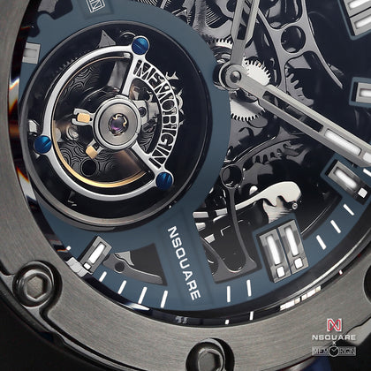 NSQUARE NM01-TOURBILLON Watch - 46mm N35.5 Blue|NM01-陀飛輪 46毫米 N35.5藍色