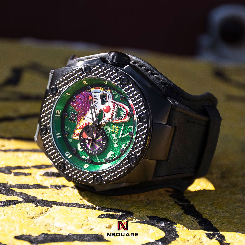 NSQUARE JAPJAP AUTOMATIC WATCH - 46MM N42.2 Violent green|NSQUARE JAPJAP系列 自動表-46毫米 N42.2 狂暴綠限量版