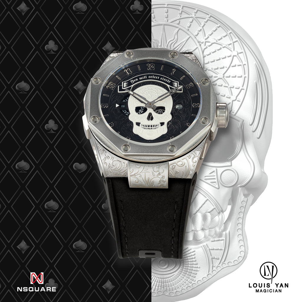 The Magician Watch 46mm N44.3 Magic SS/Black LIMITED EDITION