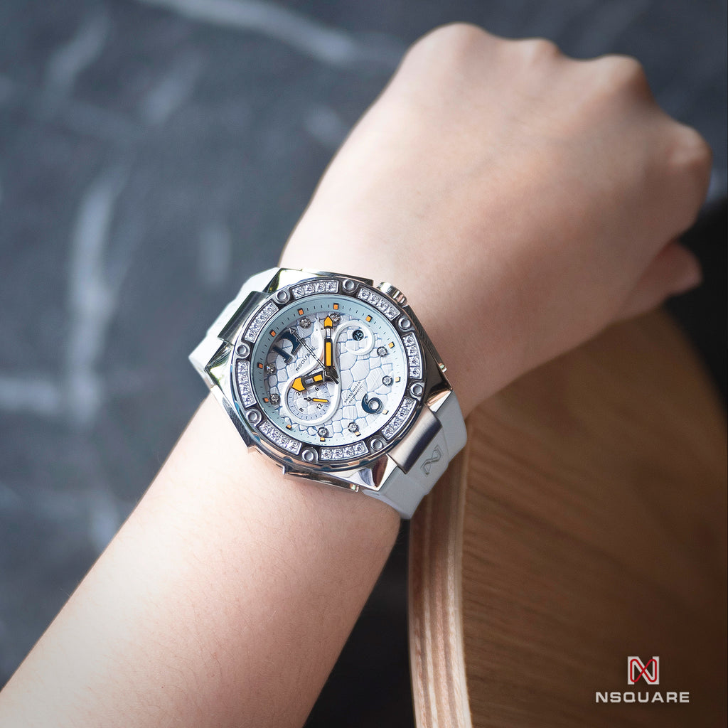 NSQUARE SnakeQueen39mm Automatic Watch- N48.4 Light Blue|NSQUARE 蛇后39毫米系列 自動錶. N48.4淡藍色