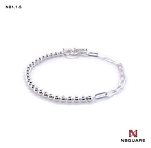 將圖片載入圖庫檢視器 NSquare Jewellet 系列手鍊 17cm NB1.1-S 銀色|NSquare Jewellet系列 手鐲 17厘米 NB1.1-S 銀色