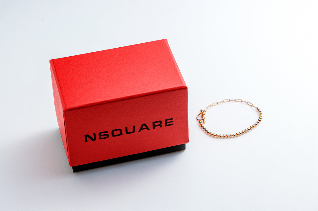 NSquare Jewellet系列手鍊17cm NB1.2-RG 玫瑰金|NSquare Jewellet系列 手鐲 17厘米 NB1.2-RG 玫瑰金色