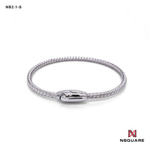 將圖片載入圖庫檢視器 NSquare Jewellet系列手鐲18cm NB2.1-S 銀色|NSquare Jewellet系列 手鐲 18厘米 NB2.1-S 銀色