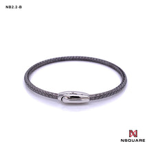 Load image into Gallery viewer, NSquare Jewellet Series Bangle 18cm NB2.2-B Gun Gray|NSquare Jewellet系列 手鐲 18厘米 NB2.2-B 槍灰色