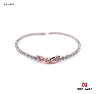 NSquare Jewellet Series Bangle 18.5cm NB3.2-S Silver|NSquare Jewellet系列 手鐲 18.5厘米 NB3.2-S 銀色