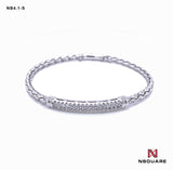 NSquare Jewellet Series Bangle 18cm NB4.1-S Silver|NSquare Jewellet系列 手鐲 18厘米 NB4.1-S 銀色