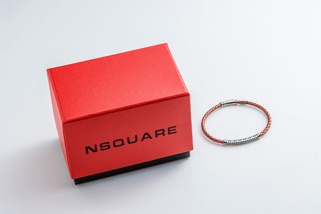 NSquare Jewellet Series Bangle 18cm NB4.2-RG Rose Gold|NSquare Jewellet系列 手鐲 18厘米 NB4.2-RG 玫瑰金色