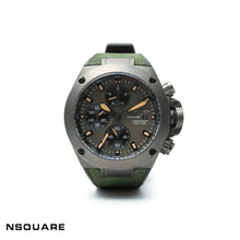 Load image into Gallery viewer, N03.2 Dual-material - Green Leather with Black Rubber Strap|N03.2 雙材質 - 綠色真皮和黑色橡膠帶