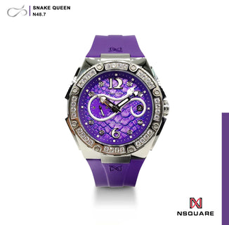 N48.7紫色橡膠錶帶|N48.7紫色橡膠帶