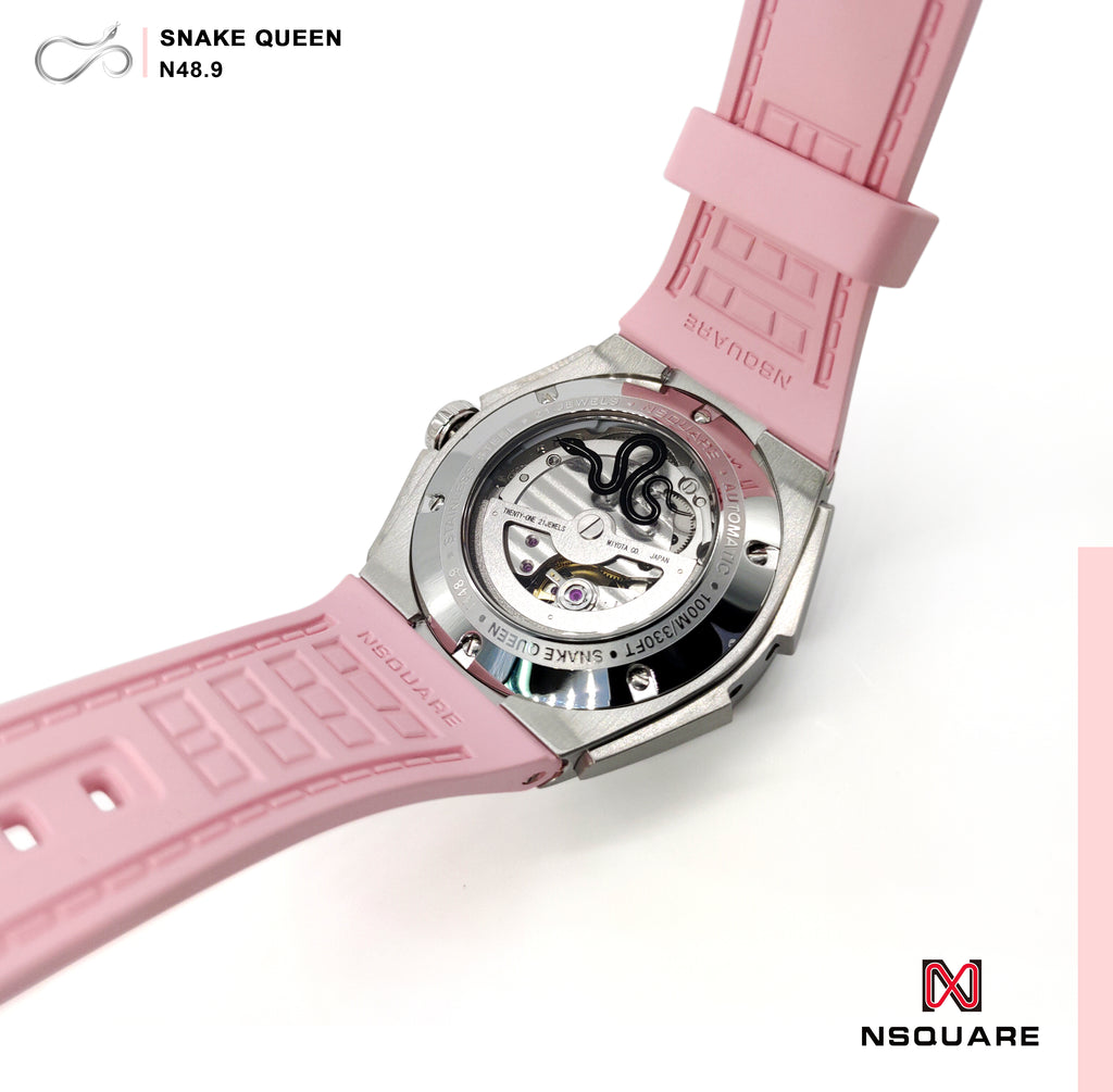 SnakeQueen 39mm N48.9 Pure Pink